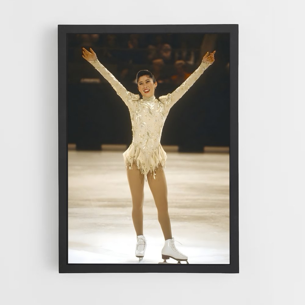Poster Élégance Glacée – affiche Patinage artistique (vue 2)